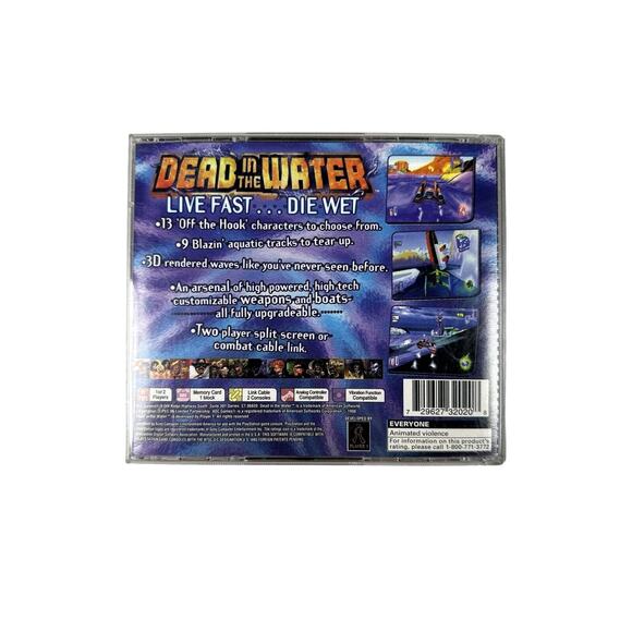Dead in the Water (Sony PlayStation 1, 1999) Authentic, CIB, Tested - Picture 3 of 3